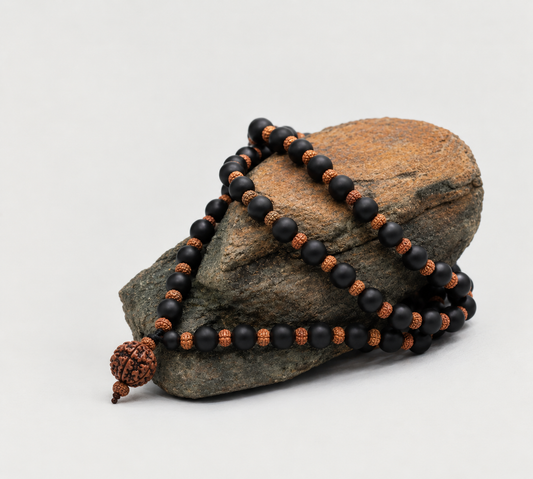 12MM Karungali & 8MM Rudraksha Mala