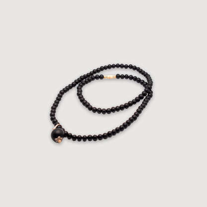 6 MM Karungali Mala with 12 MM Pendant