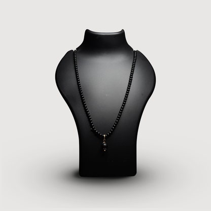 6 MM Karungali Mala with 12 MM Pendant