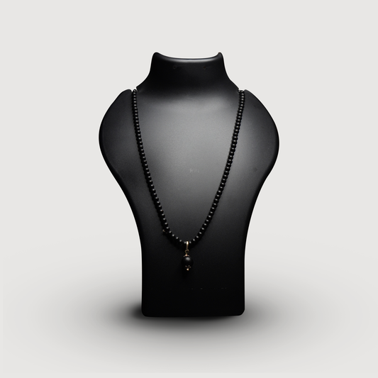 6 MM Karungali Mala with 12 MM Pendant