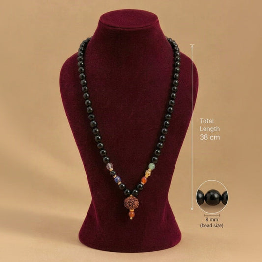 8MM Seven Chakra Mala with Karingali