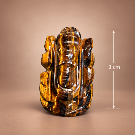 Tiger’s Eye Ganesha — Stone of Courage
