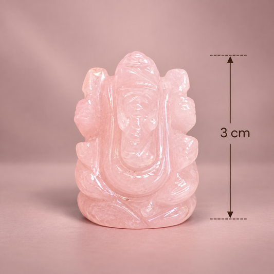 Rose Quartz Ganesha — “Stone of Love”