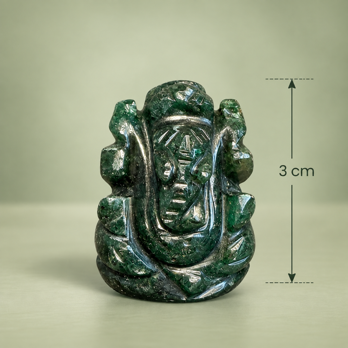 Green Aventurine Ganesha — Stone of Luck
