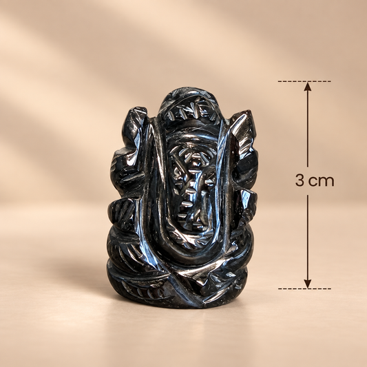 Black Tourmaline Ganesha — Stone of Protection 🖤🐘
